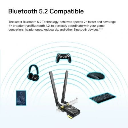 TP-Link Archer TX20E (ARCHER TX20E) Adaptador PCIe Wi-Fi 6 AX1800 Bluetooth 5.2, Doble Banda 2.4/5GHz, 1201+574 Mbps, 2 Antenas, WPA3, Solo Windows 10/11 TP-Link Archer TX20E (ARCHER TX20E) Adaptador PCIe Wi-Fi 6 AX1800 Bluetooth 5.2, Doble Banda 2.4/5GHz, 1201+574 Mbps, 2 Antenas, WPA3, Solo Windows 10/11